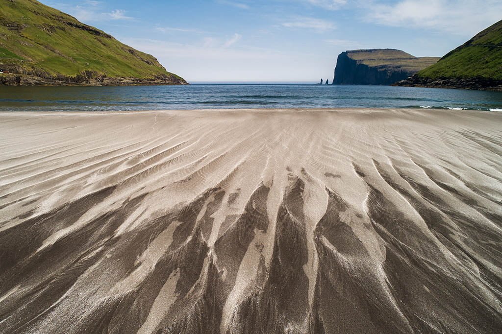 Faroe Islands Photo Workshop - Arctic Exposure. Bech view looking out on the ocean